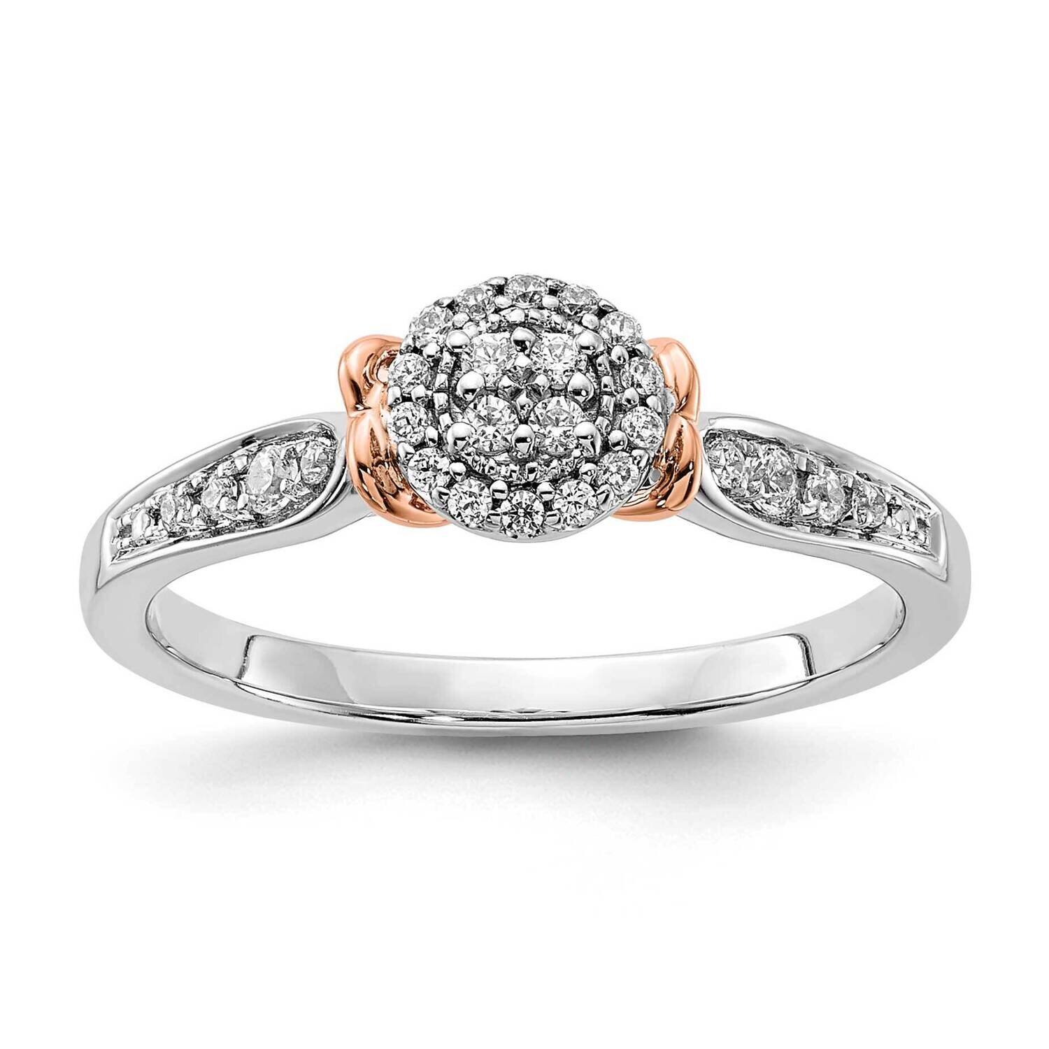 Si1/Si2, G H I, Oval Cluster Ring 14k Gold Lab Grown Diamond RM7571E-020-WRLG, MPN: RM7571E-020-WRL…
