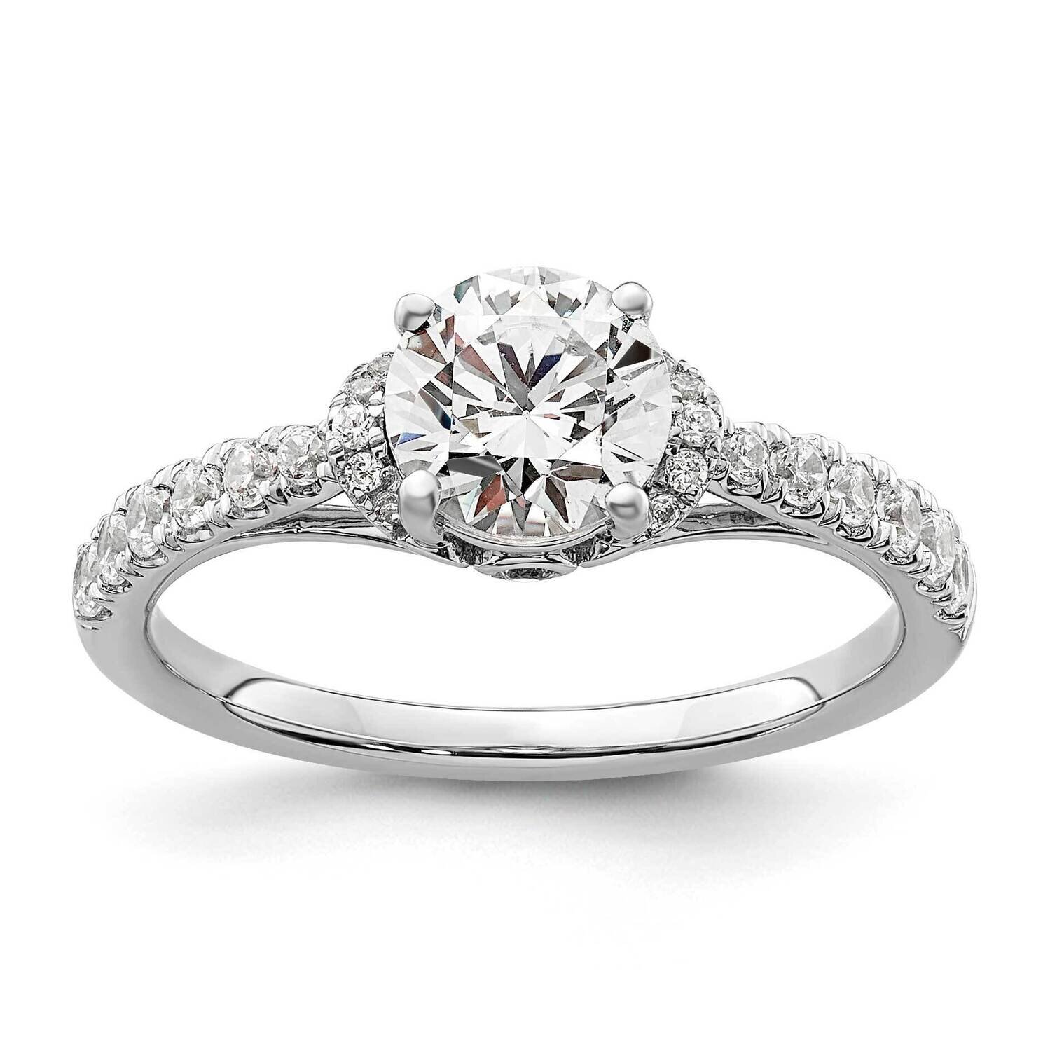 Si1/Si2, G H I, Semi-Mount Engagement Ring 14k White Gold Lab Grown Diamond RM9084E-100-WLG, MPN: R…