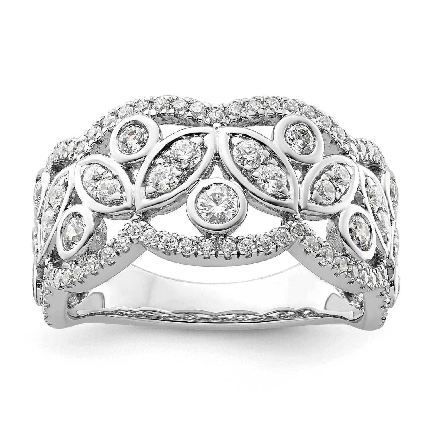 Si1/Si2, G H I, Ring 14k White Gold Lab Grown Diamond RM9153-090-7WLG, MPN: RM9153-090-7WLG, 883957…