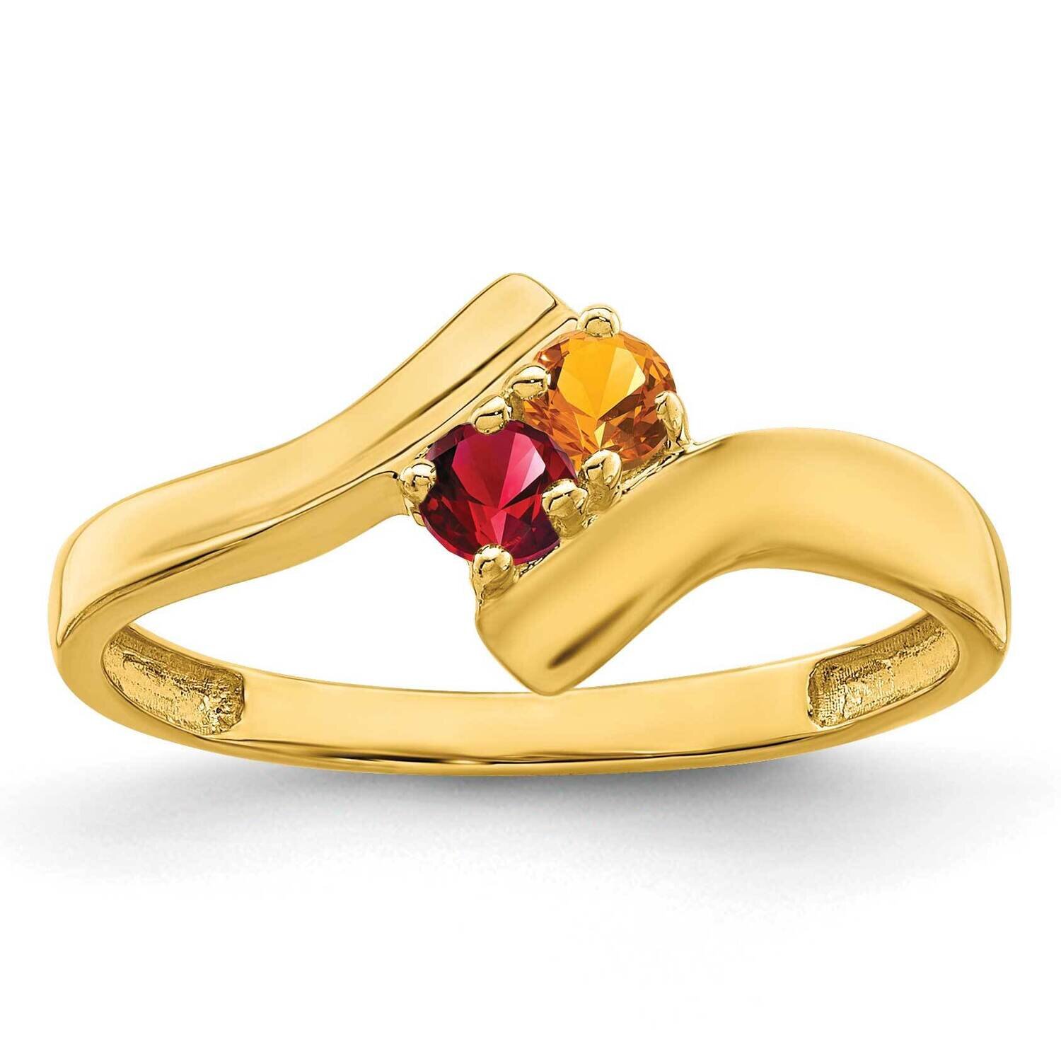 2-Stone Mothers Ring Mounting 14k Gold Polished XMR13/2-7, MPN: XMR13/2-7, 883957485928