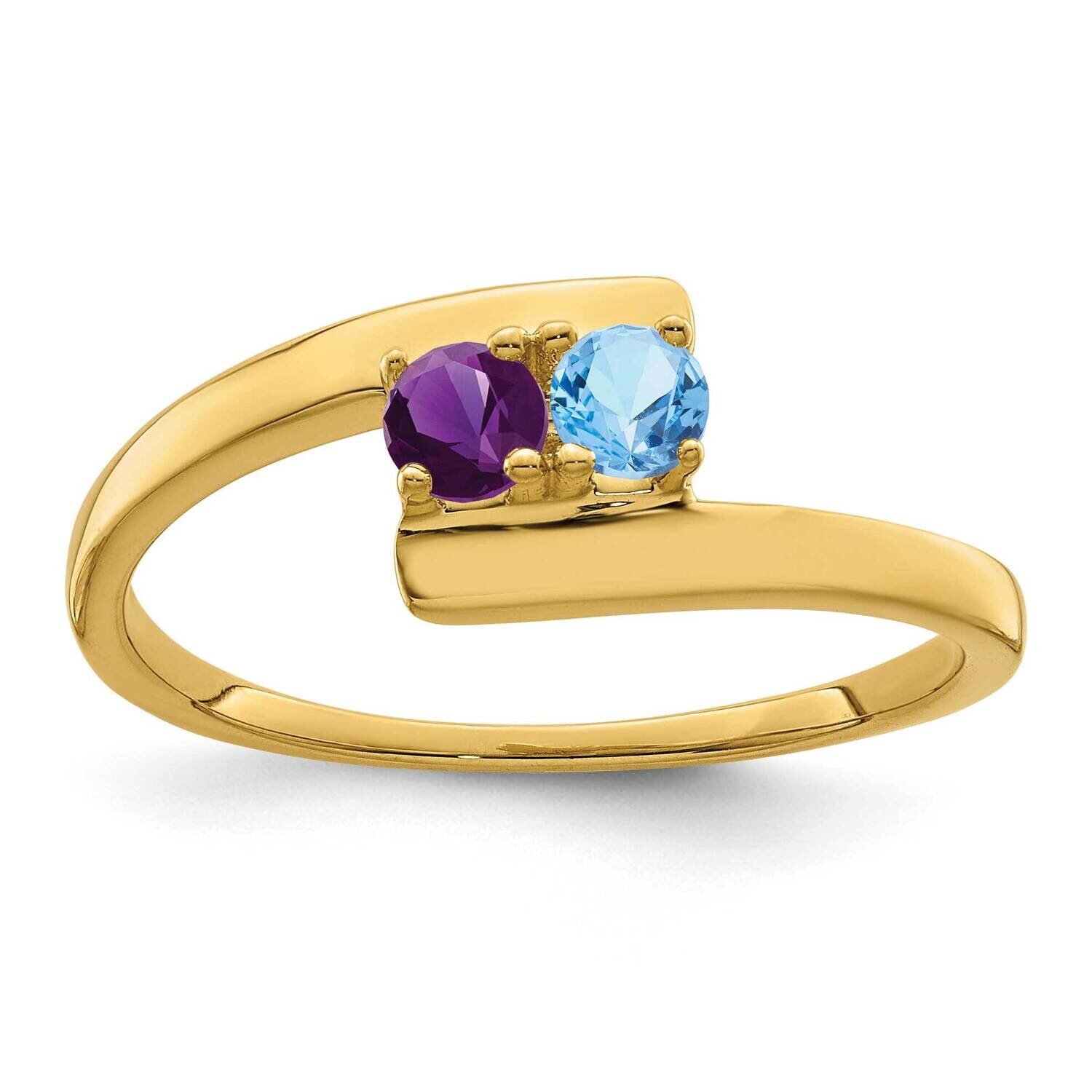 2-Stone Mothers Ring Mounting 14k Gold Polished XMR16/2-7, MPN: XMR16/2-7, 883957448305