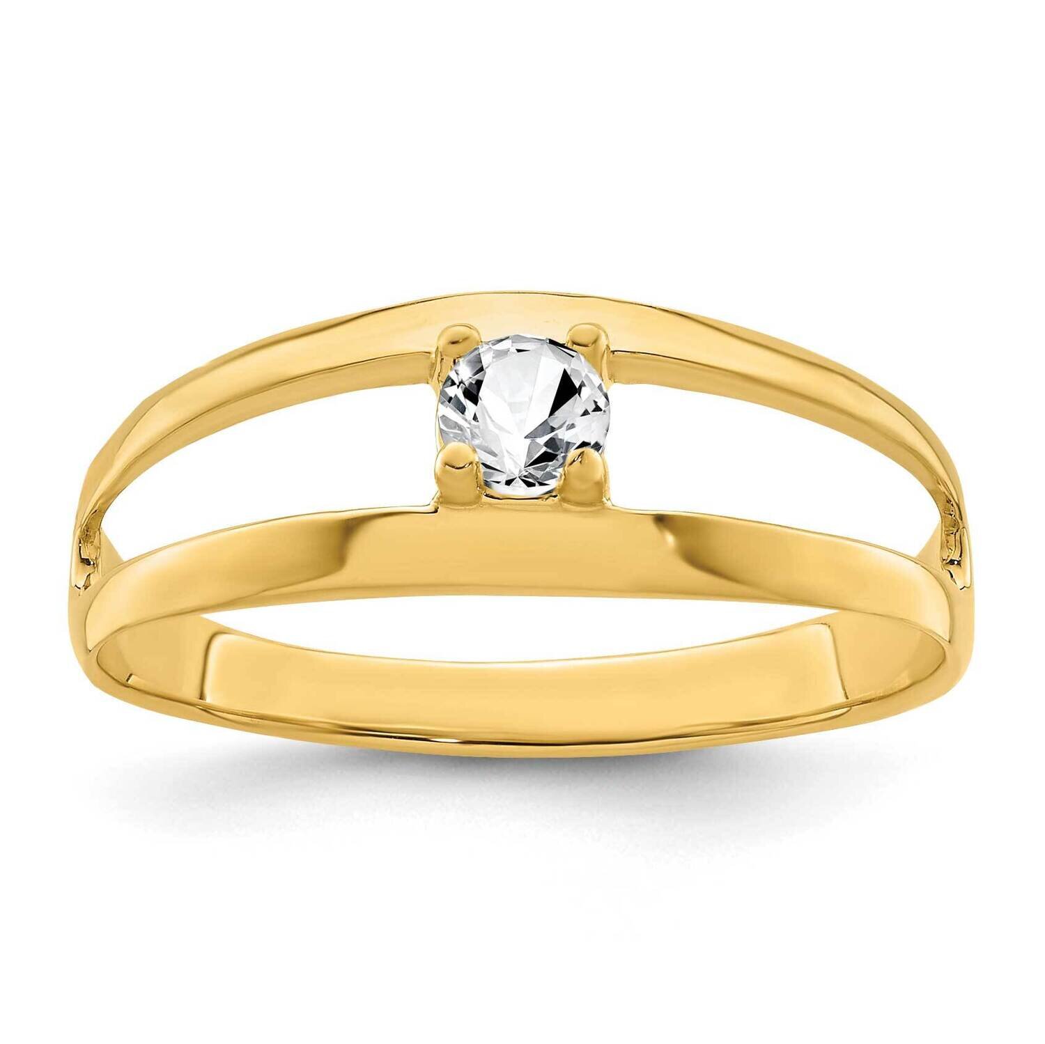 1-Stone Mothers Ring Mounting 14k Gold Polished XMR7/1-7, MPN: XMR7/1-7, 883957419473