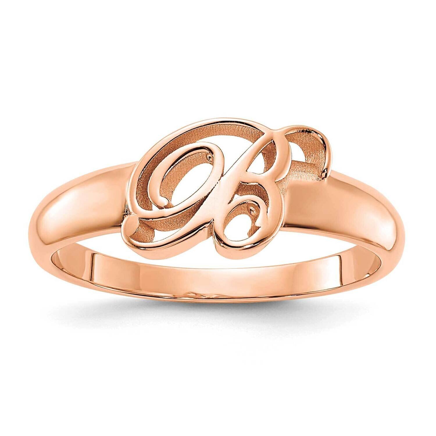 Initial Ring 14k Rose Gold Polished XNR65R
