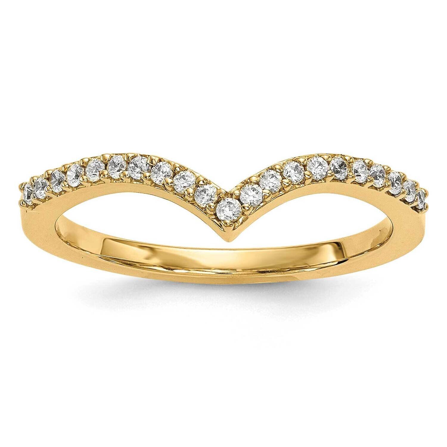 Diamond V Ring 14k Gold Y13740VS