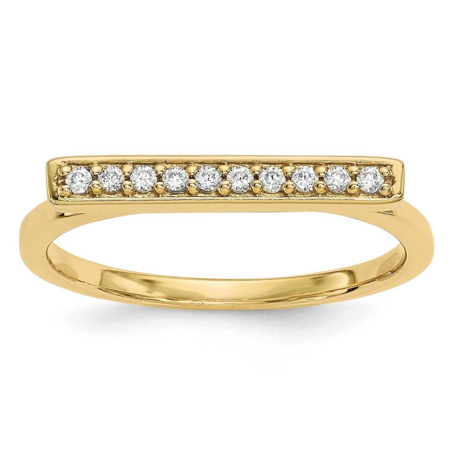 Diamond Bar Ring 14k Gold Y13742VS