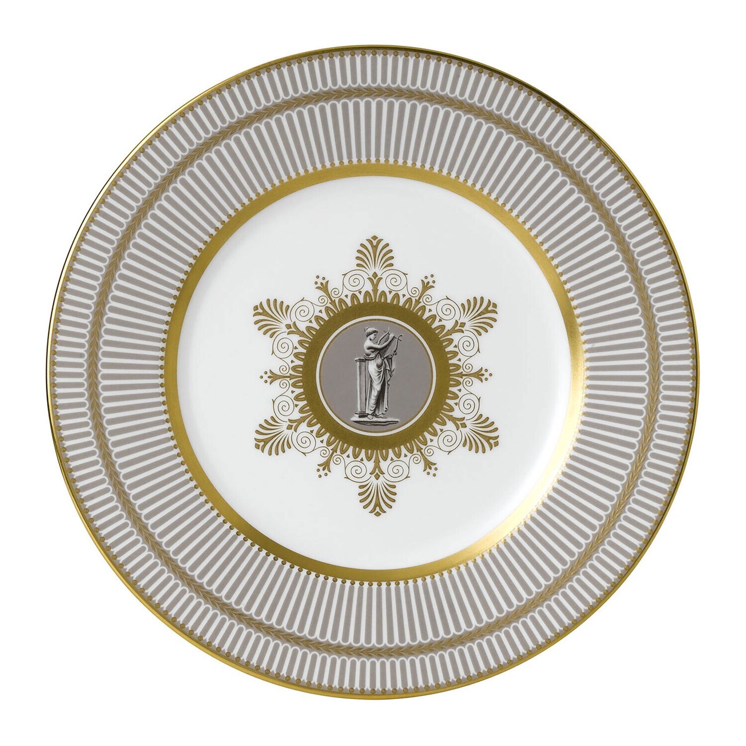 Wedgwood Anthemion Grey Accent Salad Plate 9 Inch 1054400