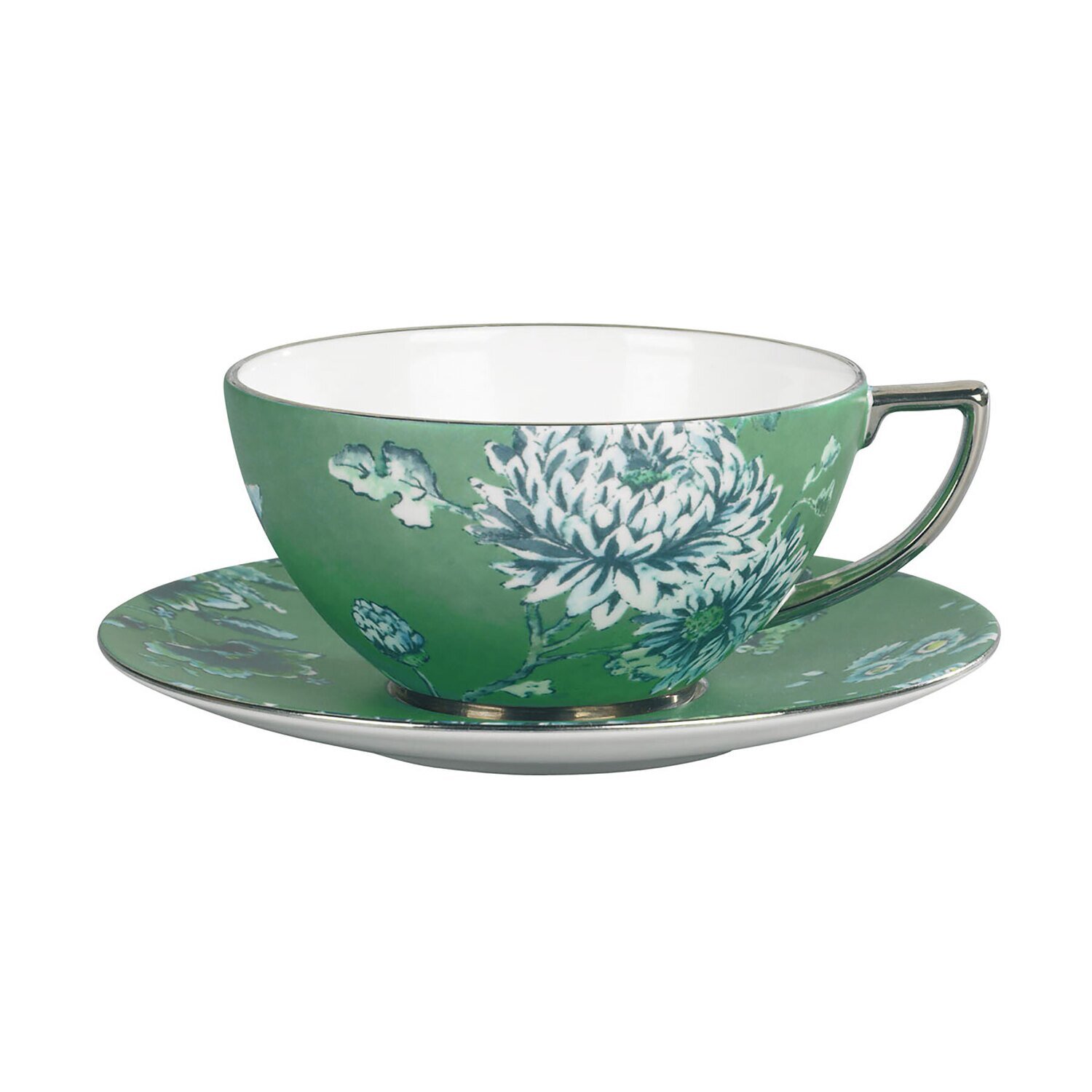 Wedgwood JC Chinosserie Green Teacup &amp; Saucer 1058029, MPN: 1058029, 701587445788