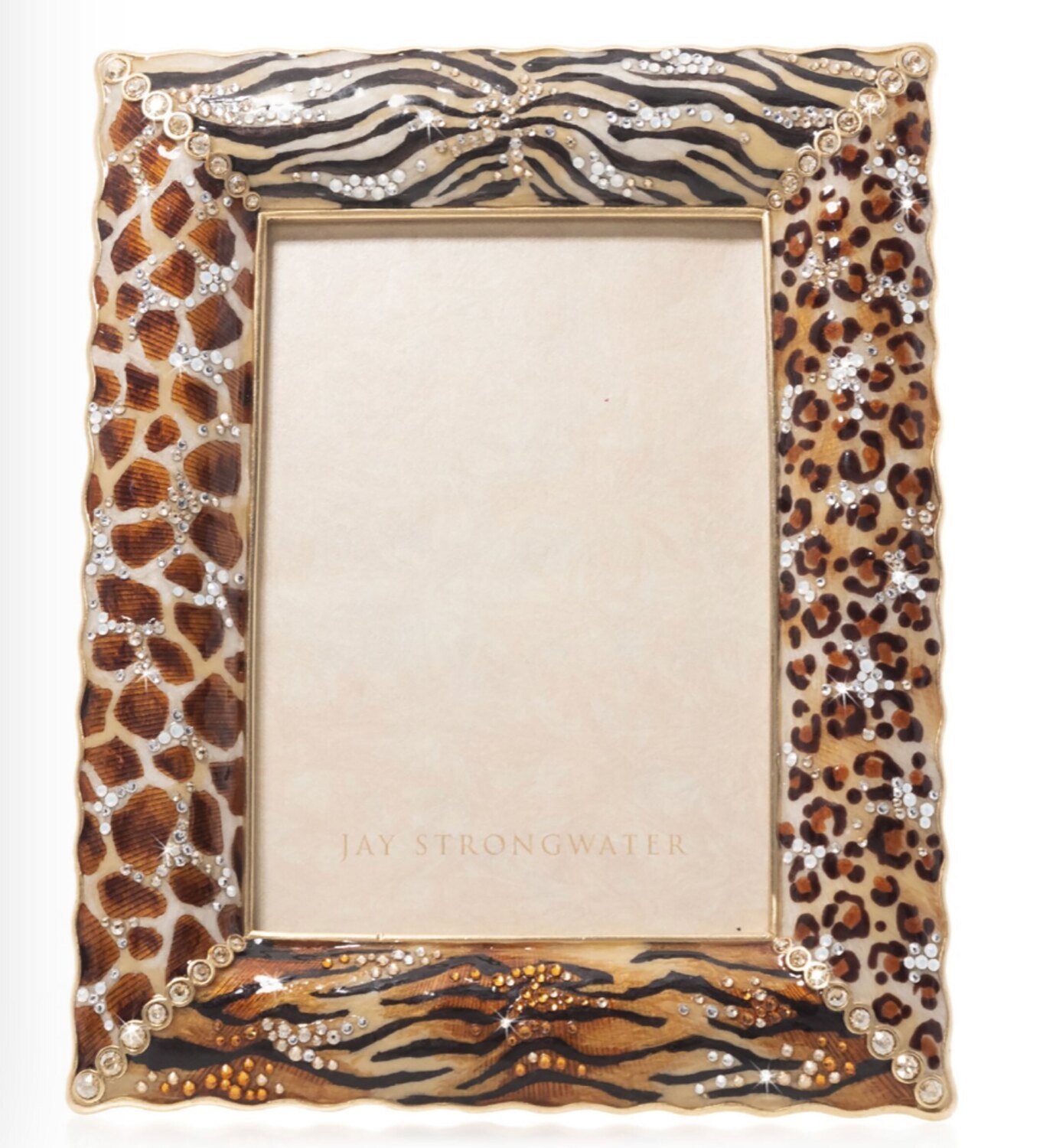 Jay Strongwater 5 x 7 Mixed Animal Print Picture Frame SPF5884-251