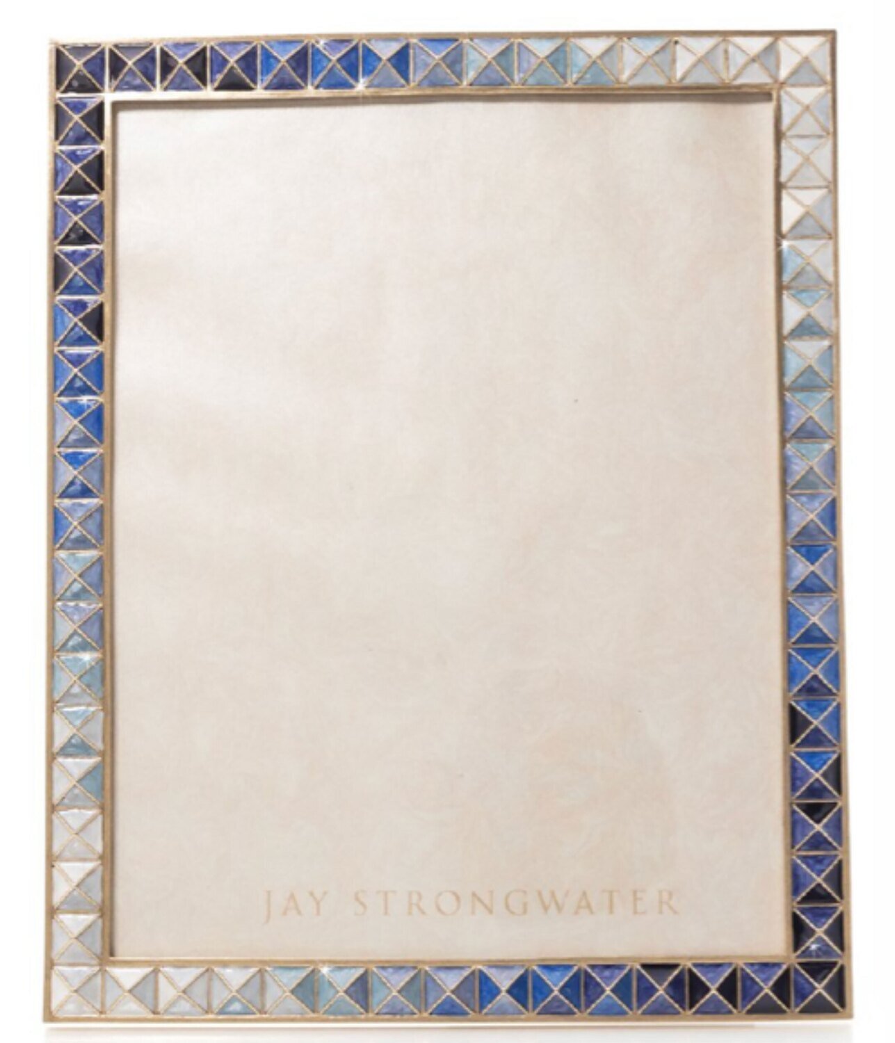 Jay Strongwater Vertex 8 x 10 Indigo Pyramid Picture Frame SPF5878-284
