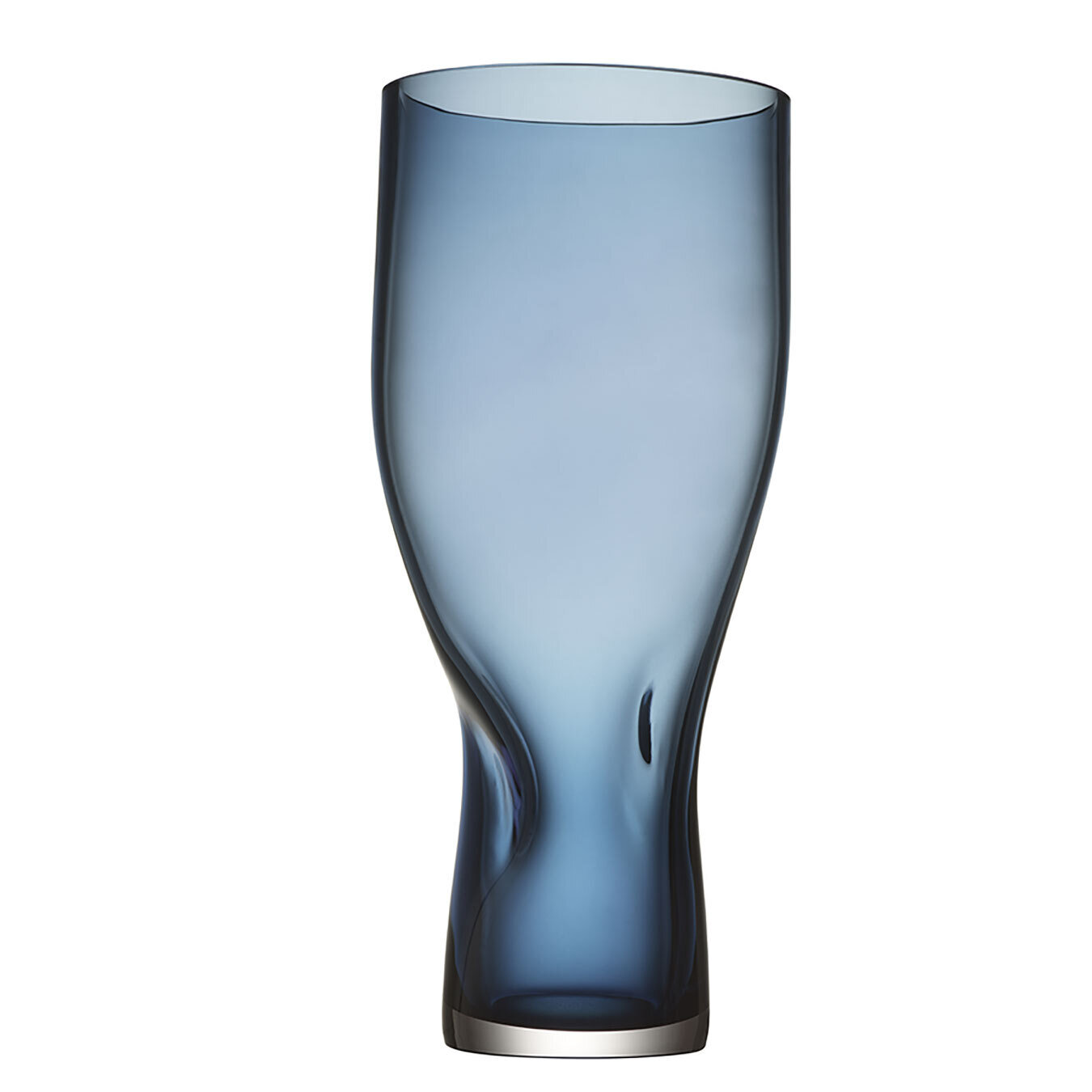 Orrefors Squeeze Vase Blue Tall 6562024