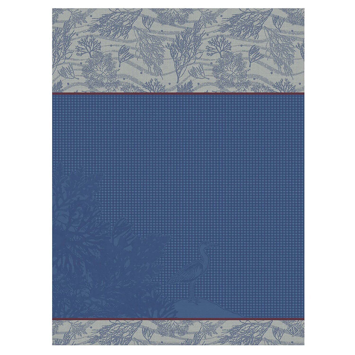 Le Jacquard Francais Hand Towel Marais Salants Blue 100% Cotton 26805 Set of 4