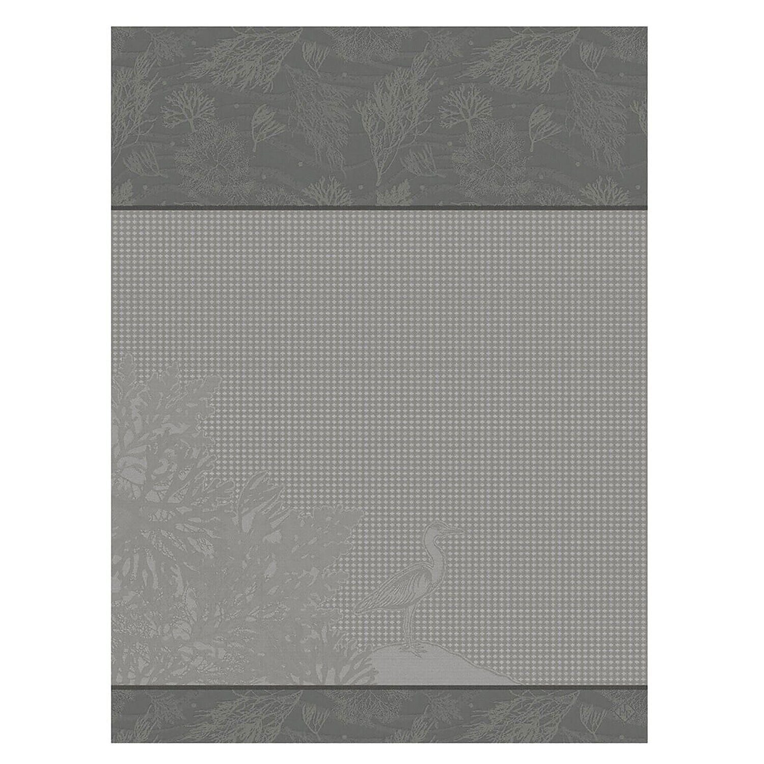 Le Jacquard Francais Hand Towel Marais Salants Grey 100% Cotton 26807 Set of 4