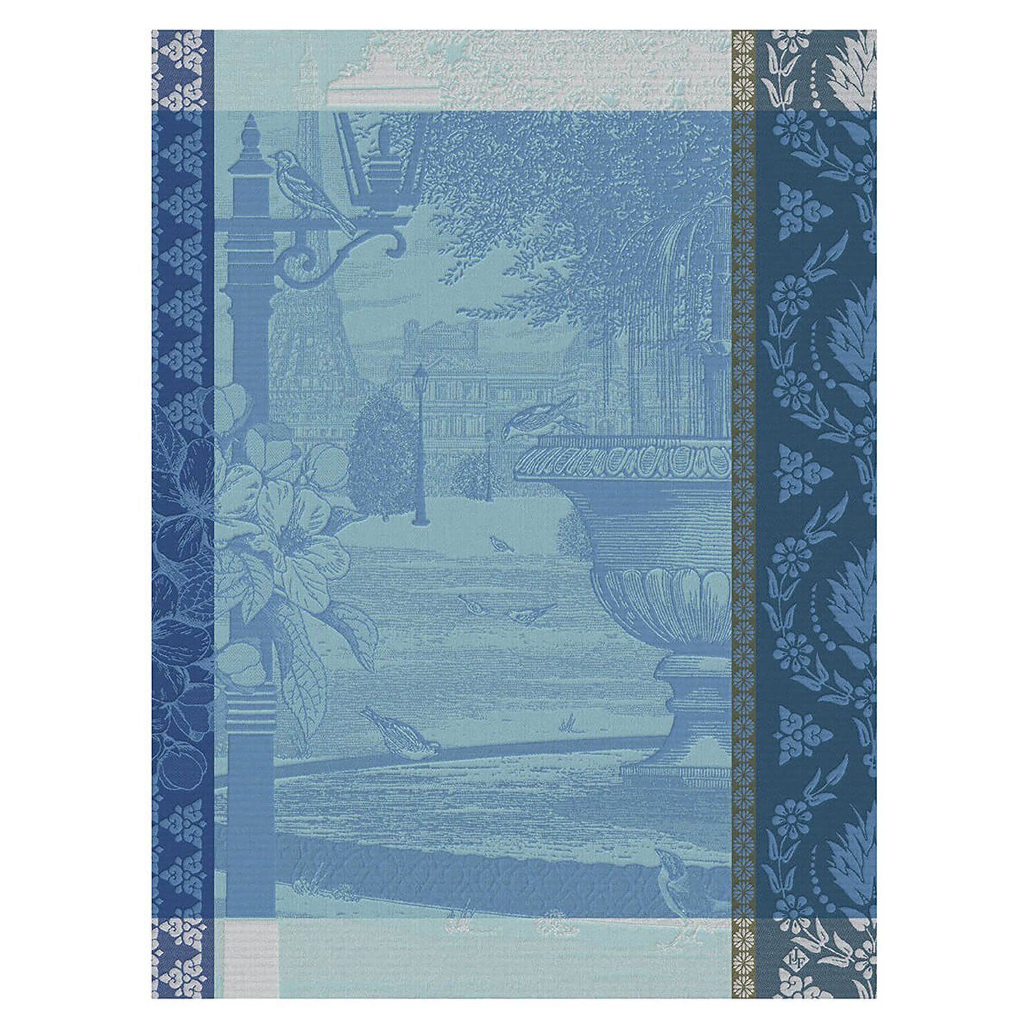 Le Jacquard Francais Tea Towel Jardin Parisien Blue 100% Cotton 26820 Set of 4, MPN: 26820, 3660269…