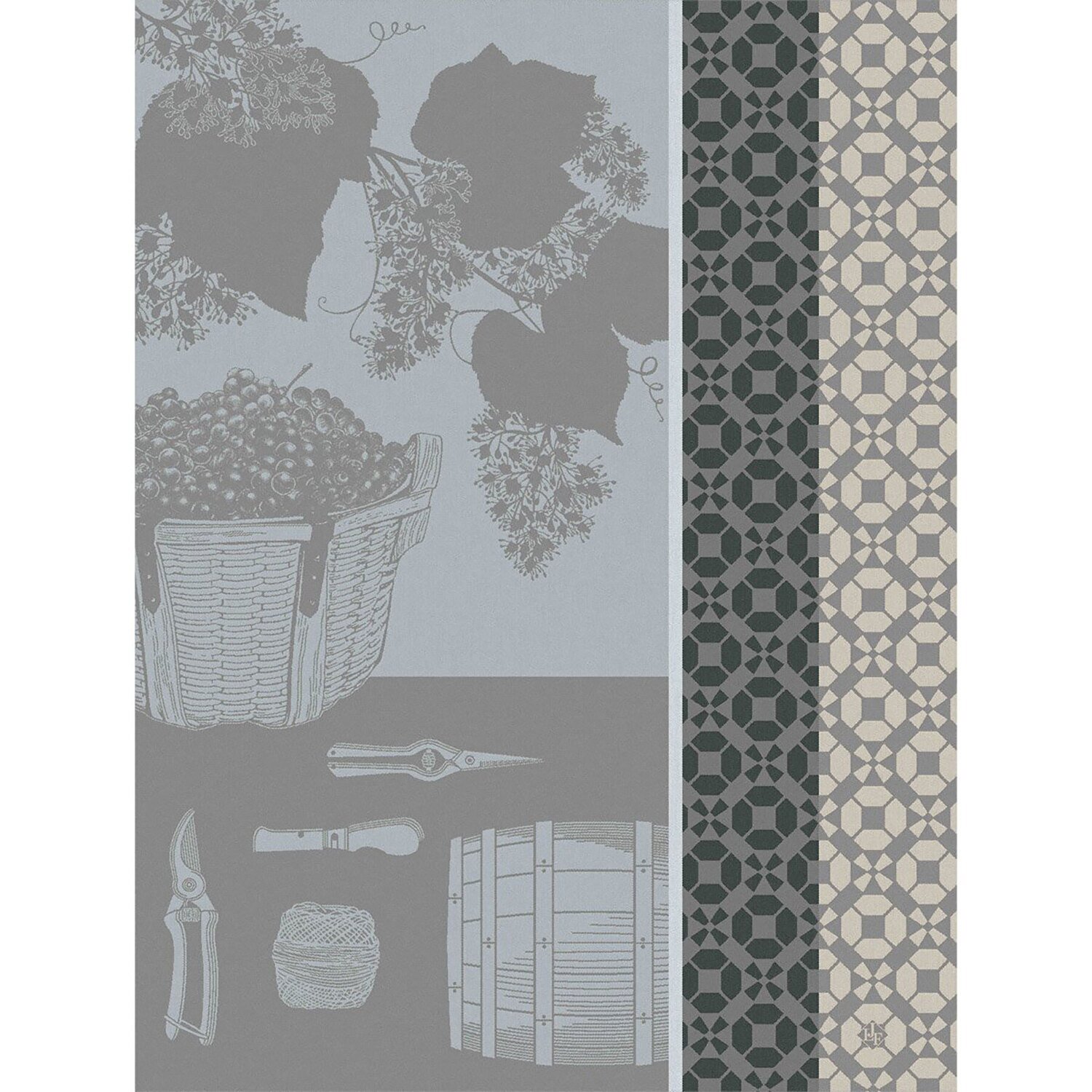 Le Jacquard Francais Tea Towel Vin En Grappe White 100% Cotton 26861 Set of 4, MPN: 26861, 36602692…