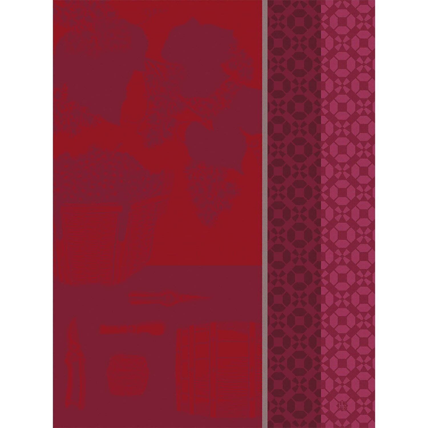 Le Jacquard Francais Tea Towel Vin En Grappe Red 100% Cotton 26862 Set of 4, MPN: 26862, 3660269268…