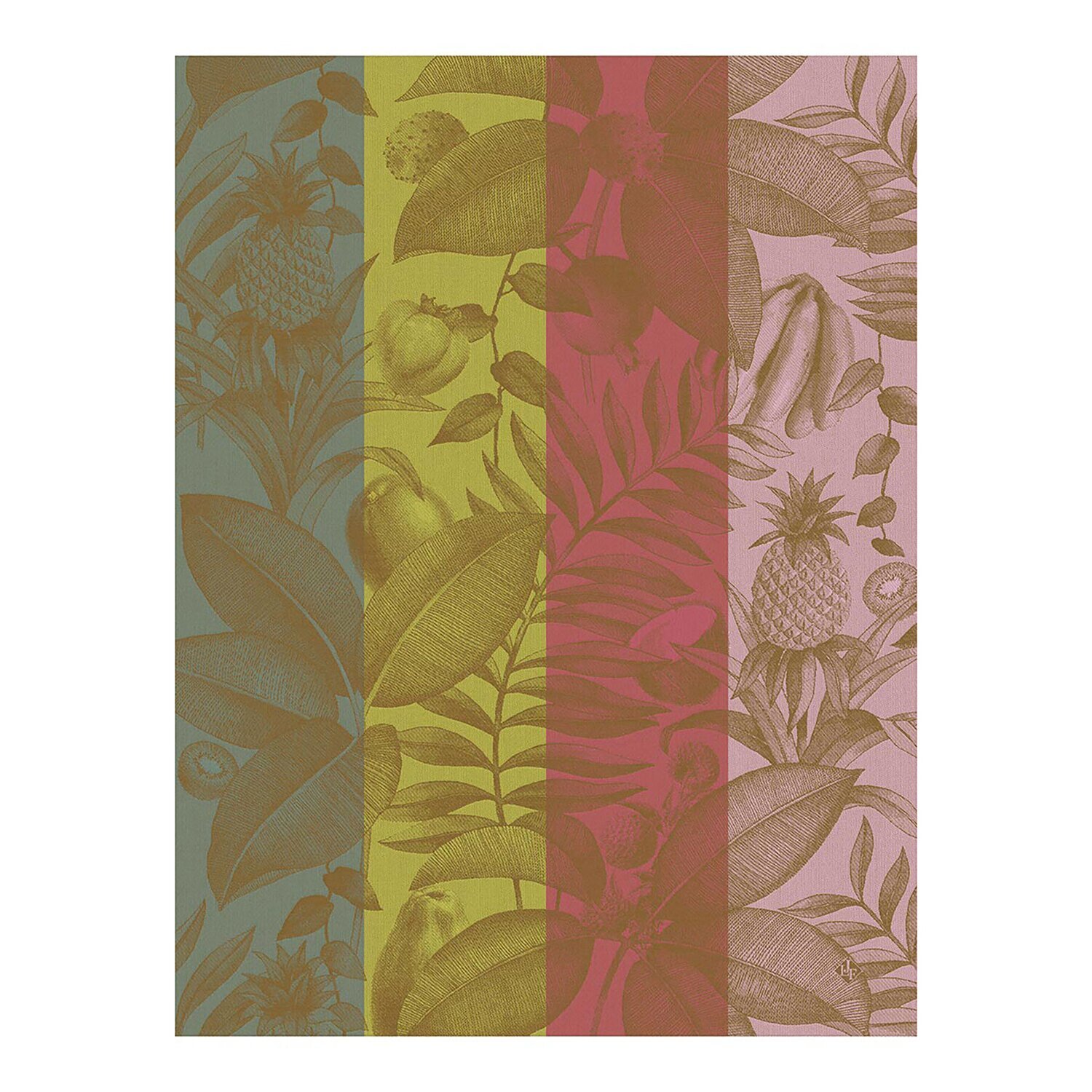 Le Jacquard Francais Tea Towel Fruits Exotiques Pink 100% Cotton 27075 Set of 4, MPN: 27075, 366026…
