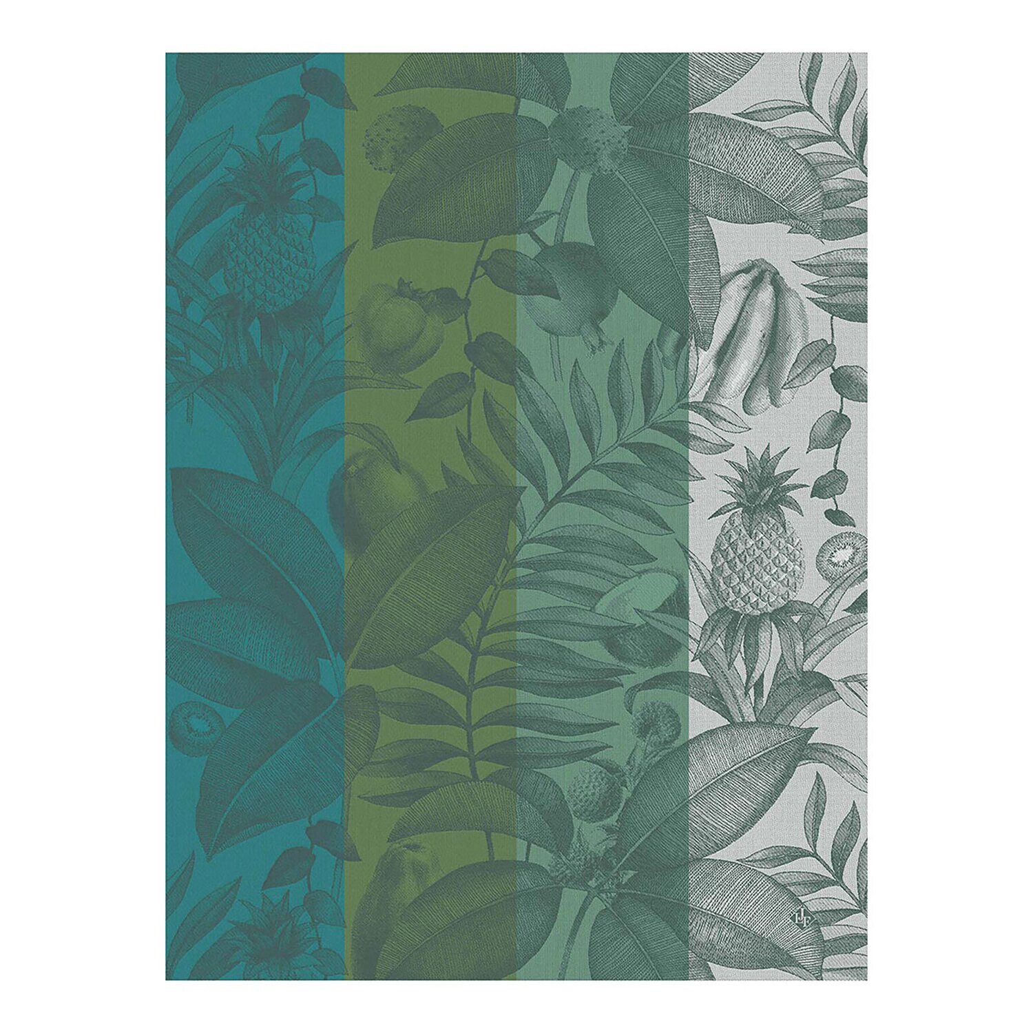 Le Jacquard Francais Tea Towel Fruits Exotiques Green 100% Cotton 27076 Set of 4, MPN: 27076, 36602…