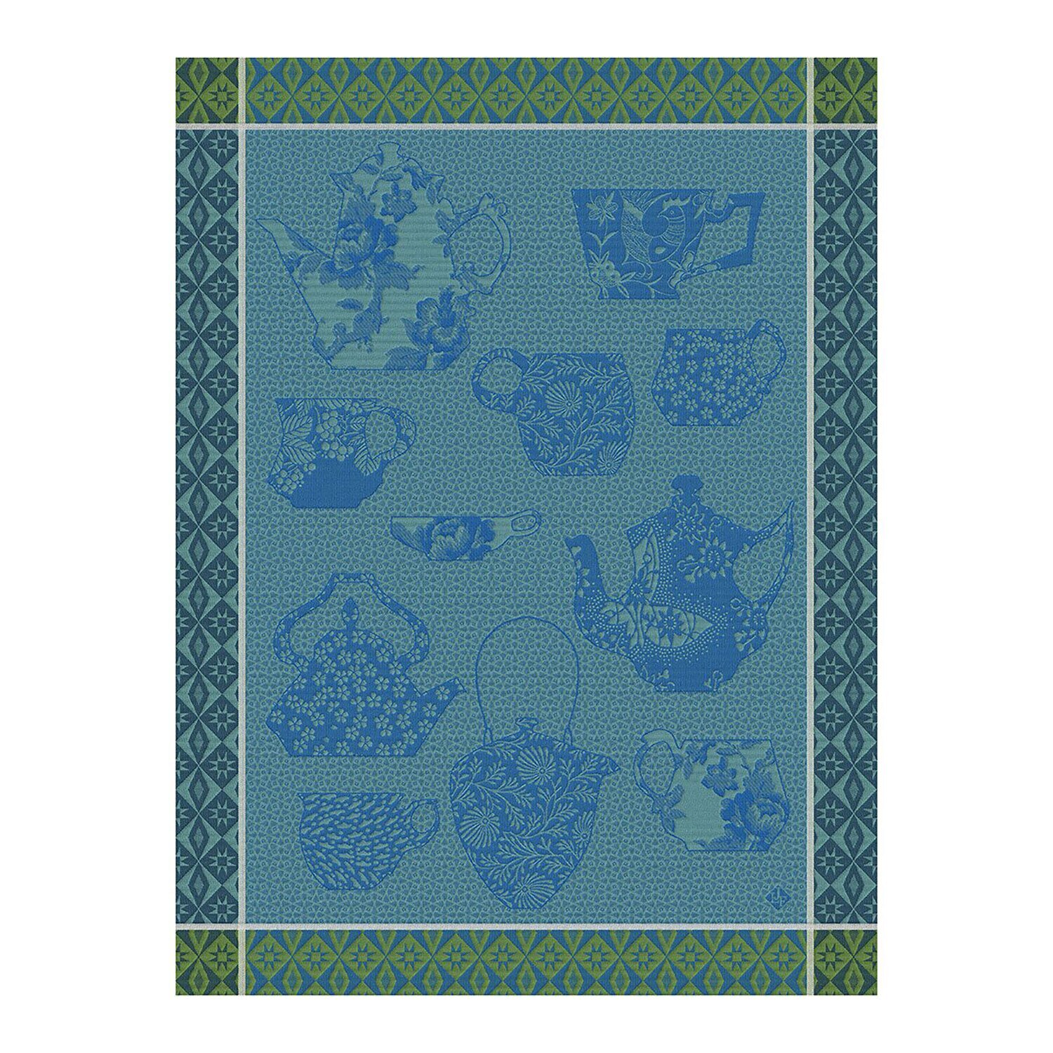 Le Jacquard Francais Tea Towel Comptoir Du The Blue 100% Cotton 27168 Set of 4, MPN: 27168, 3660269…