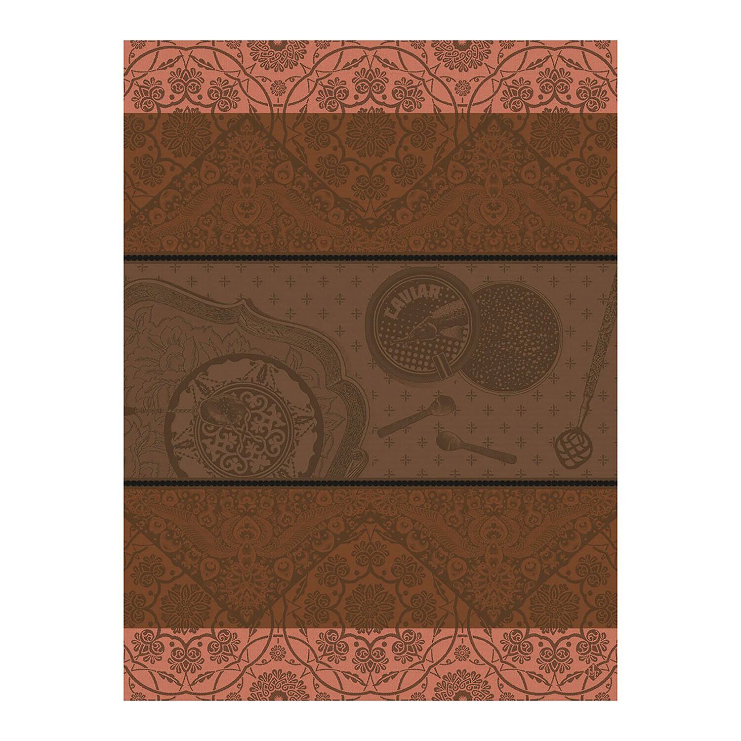 Le Jacquard Francais Tea Towel Tsar Brown 100% Cotton 27193 Set of 4, MPN: 27193, 3660269271930