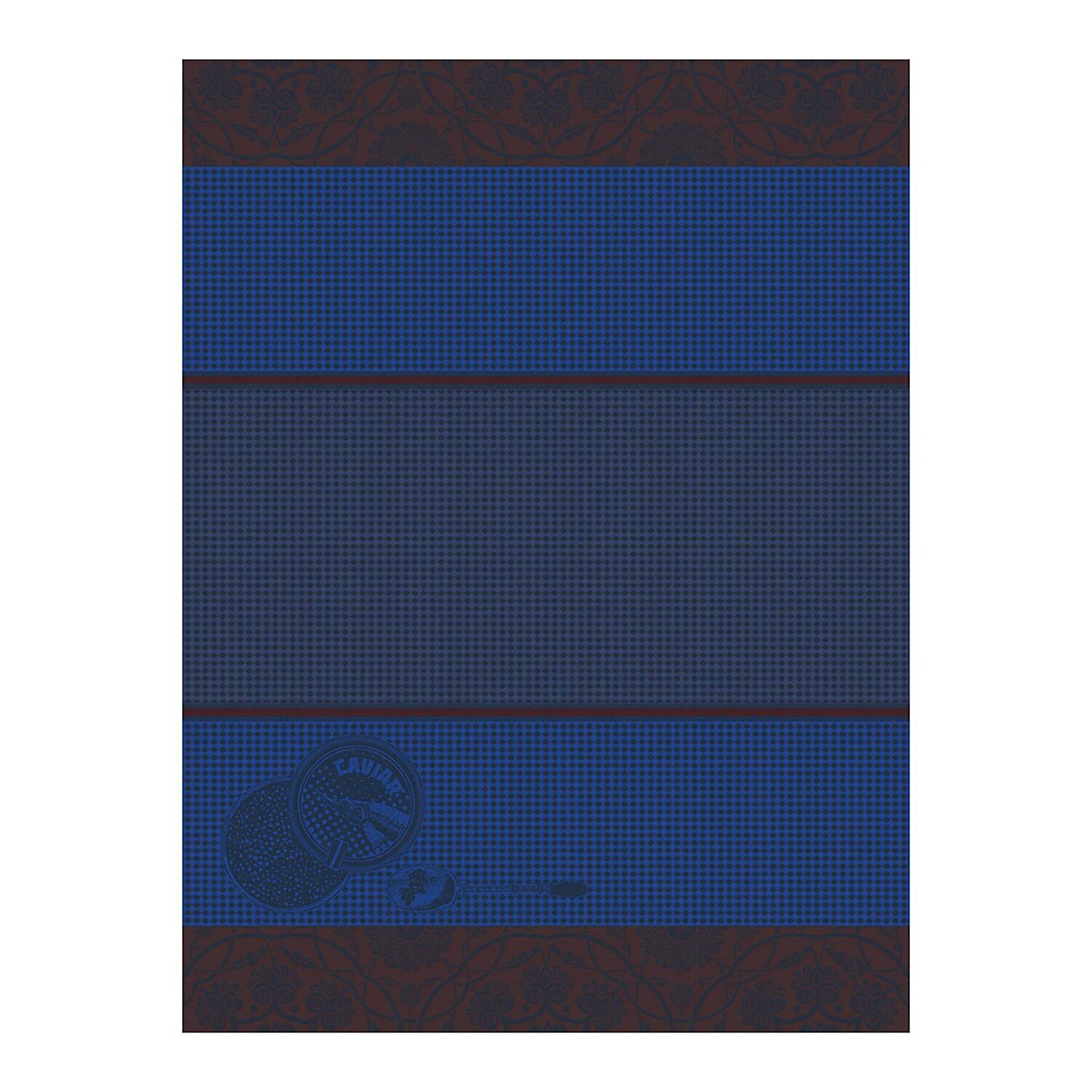 Le Jacquard Francais Hand Towel Tsar Blue 100% Cotton 27195 Set of 4