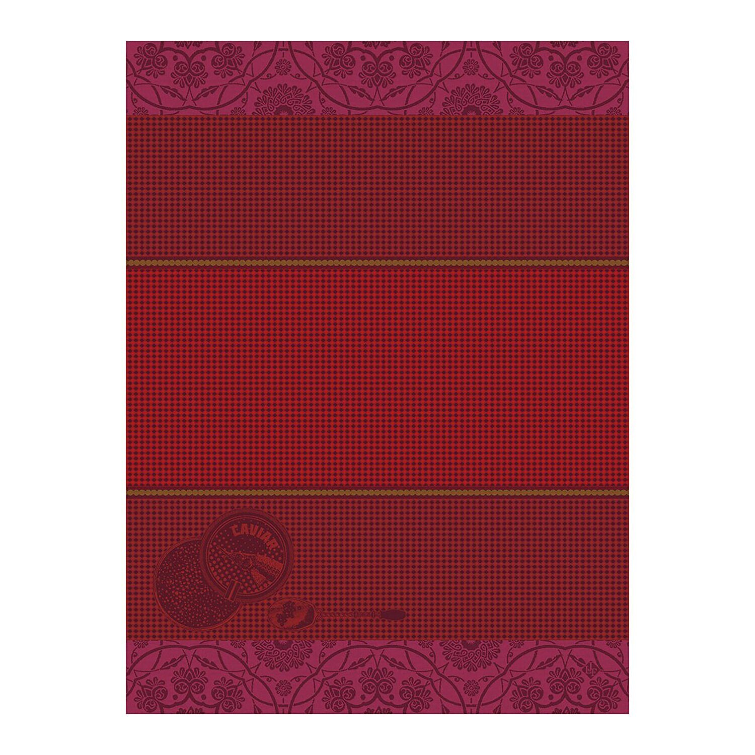 Le Jacquard Francais Hand Towel Tsar Red 100% Cotton 27197 Set of 4