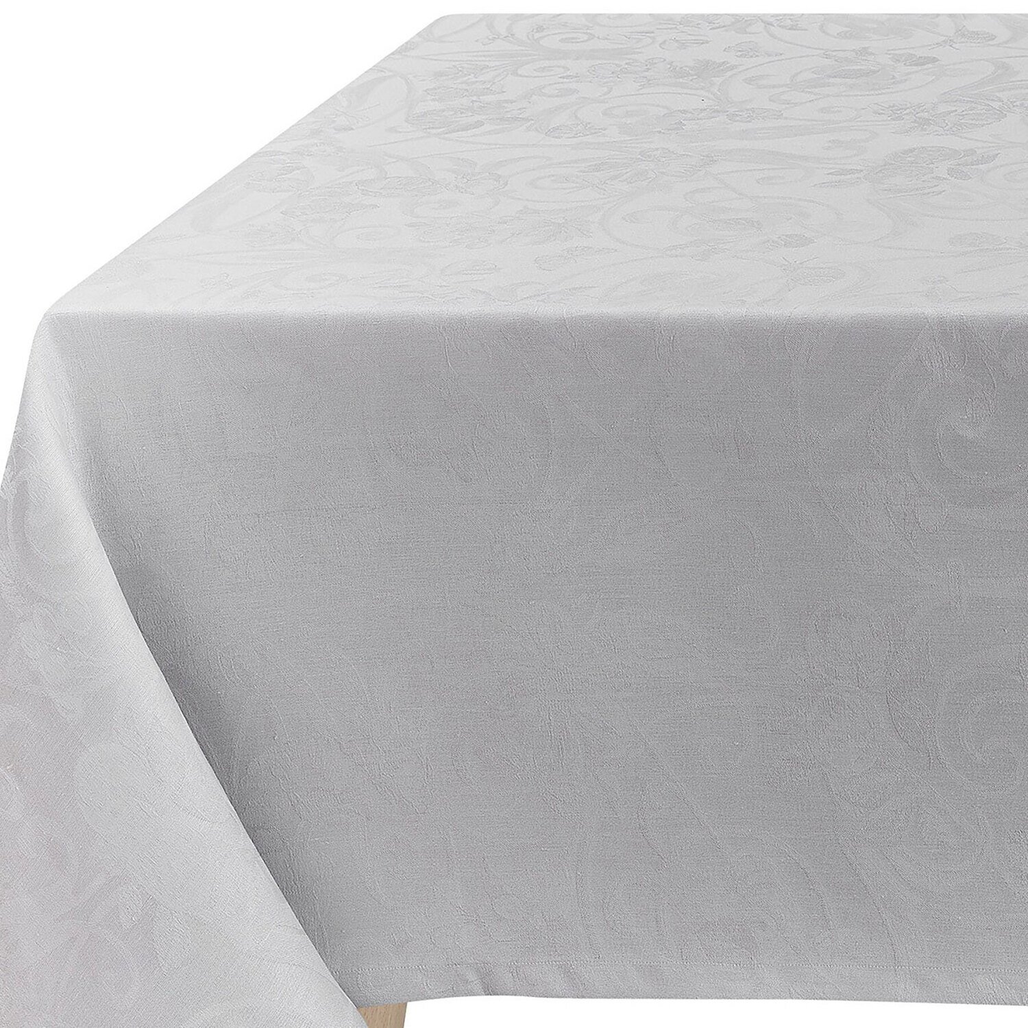 Le Jacquard Francais Tablecloth Tivoli Pearl 100% Linen 26495, MPN: 26495, 3660269264956