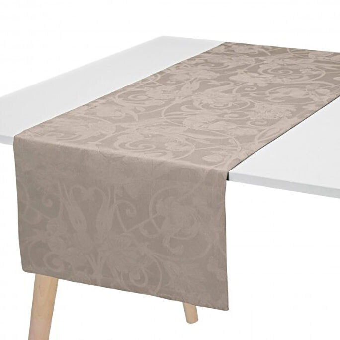 Le Jacquard Francais Runner Tivoli Black Pepper 100% Linen 26731, MPN: 26731, 3660269267315