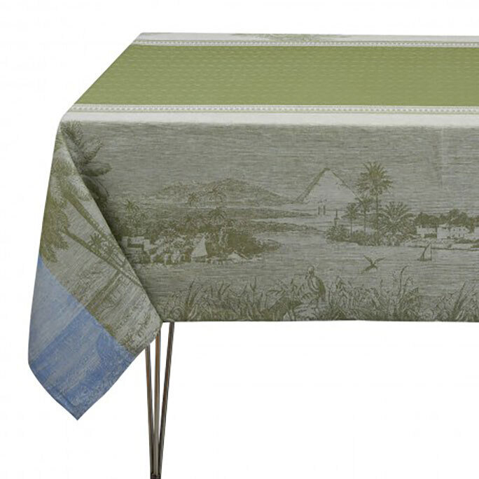 Le Jacquard Francais T.Cloth Croisiere Sur Nil Green 100% Linen 26751, MPN: 26751, 3660269267513