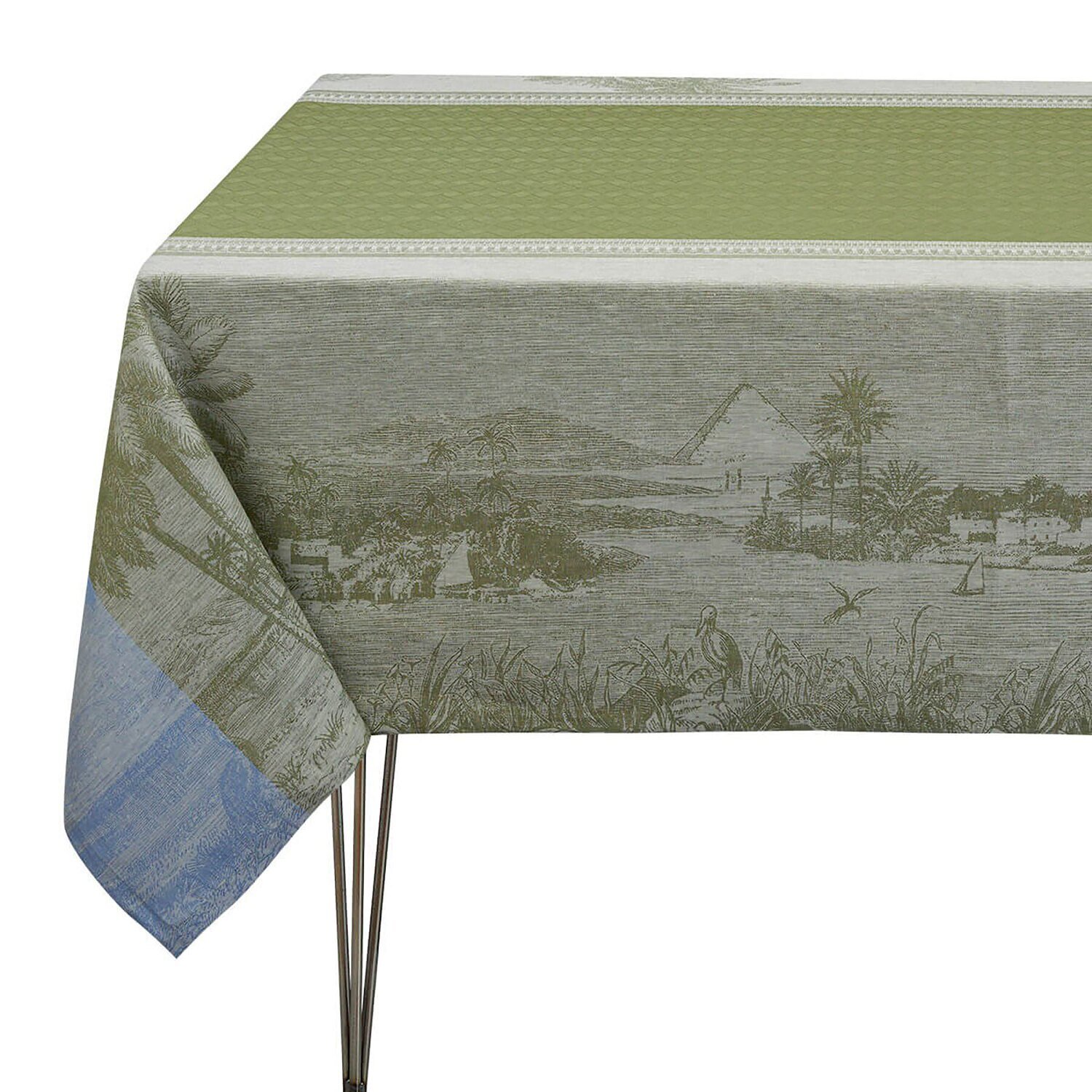 Le Jacquard Francais T.Cloth Croisiere Sur Nil Green 100% Linen 26754, MPN: 26754, 3660269267544