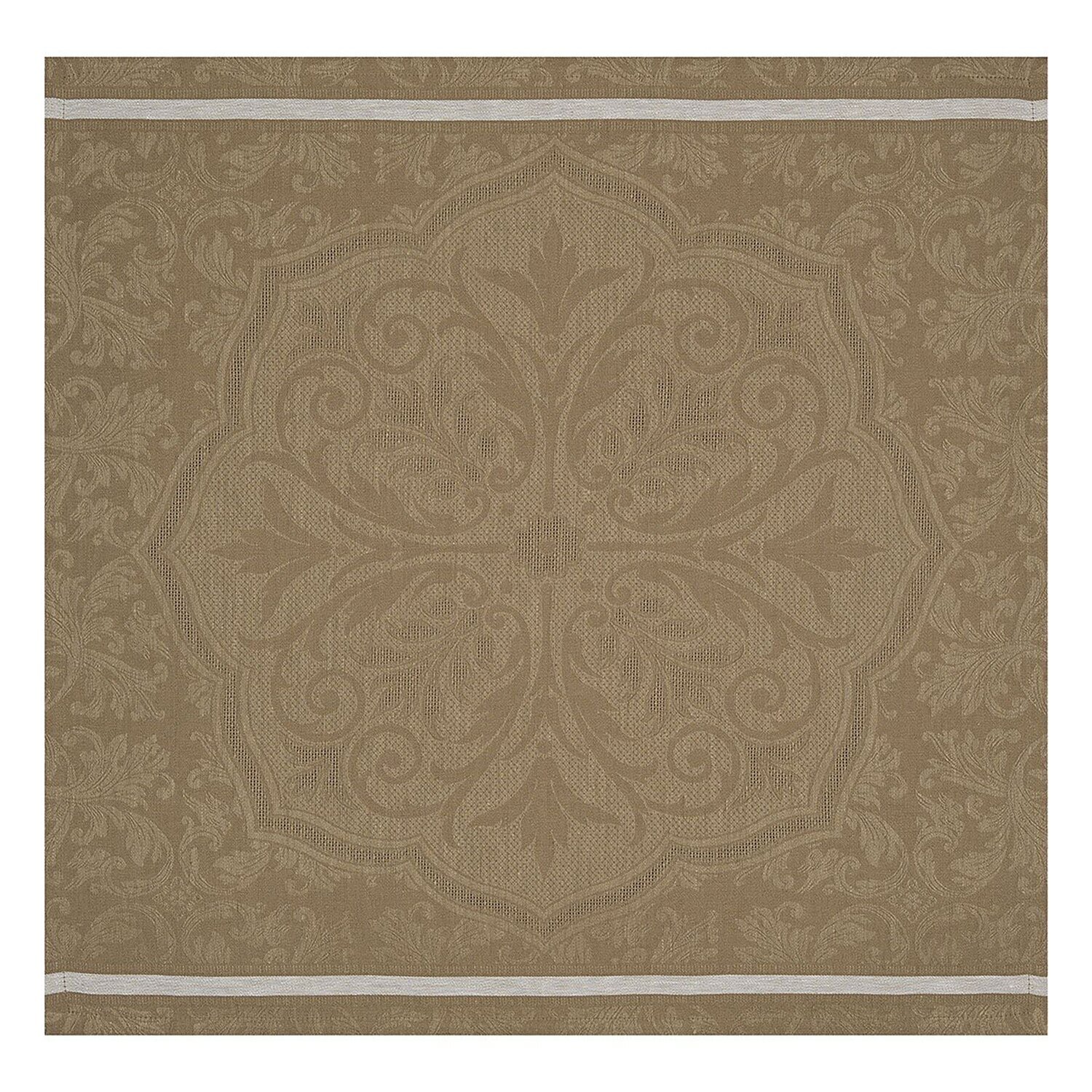 Le Jacquard Francais Napkin Armoiries Brown 100% Linen 27092 Set of 4, MPN: 27092, 3660269270926