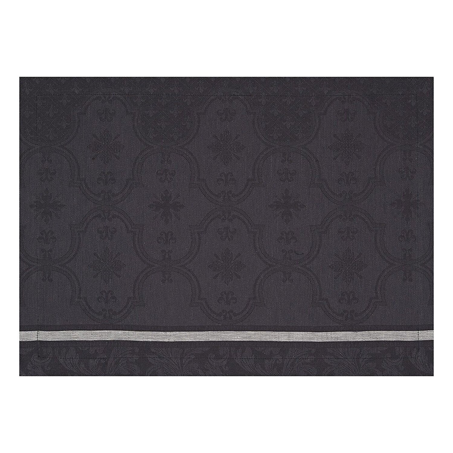 Le Jacquard Francais Placemat Armoiries Black 100% Linen 27099 Set of 4, MPN: 27099, 3660269270995