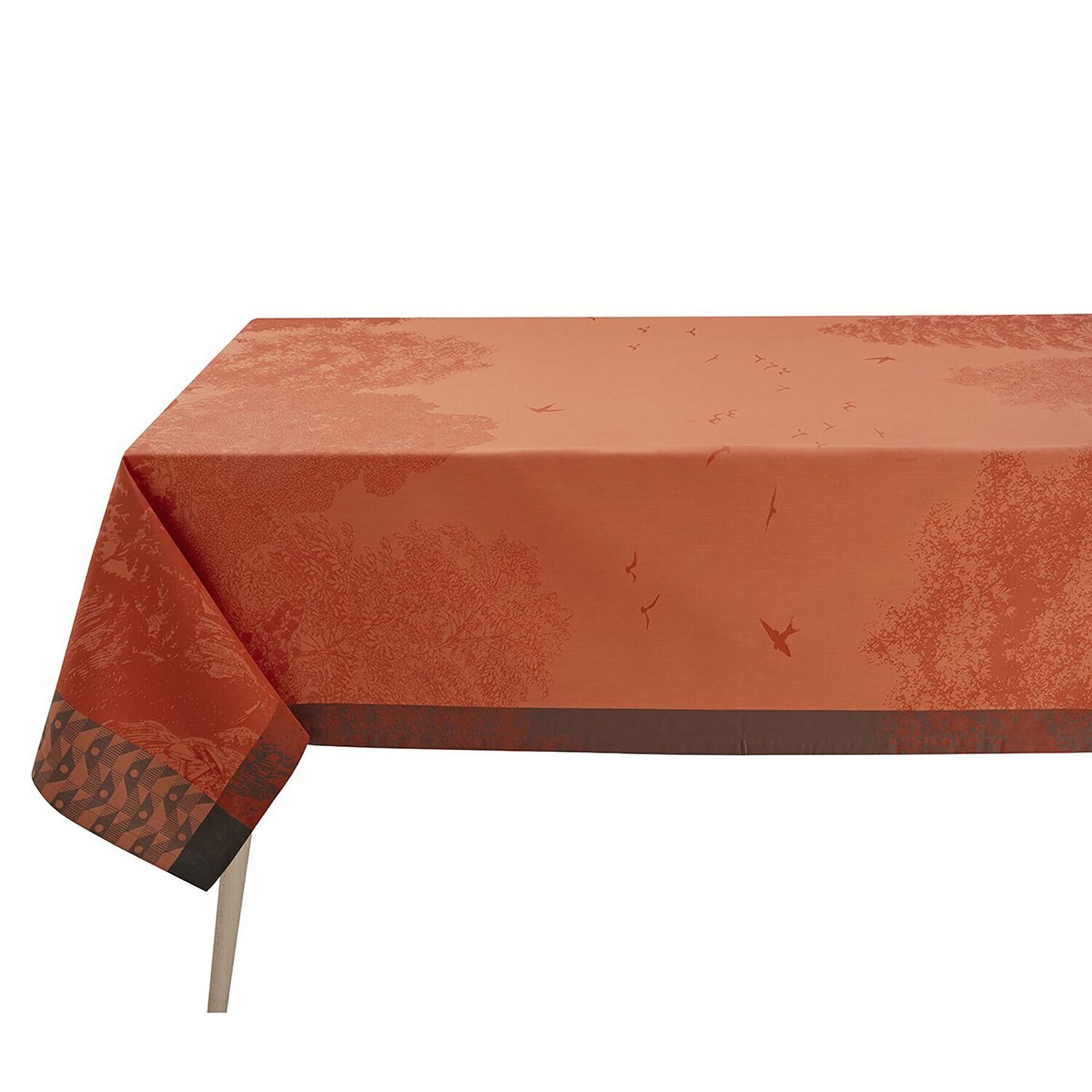 Le Jacquard Francais Tablecloth Foret Enchante Orange 100% Coton 27120, MPN: 27120, 3660269271206