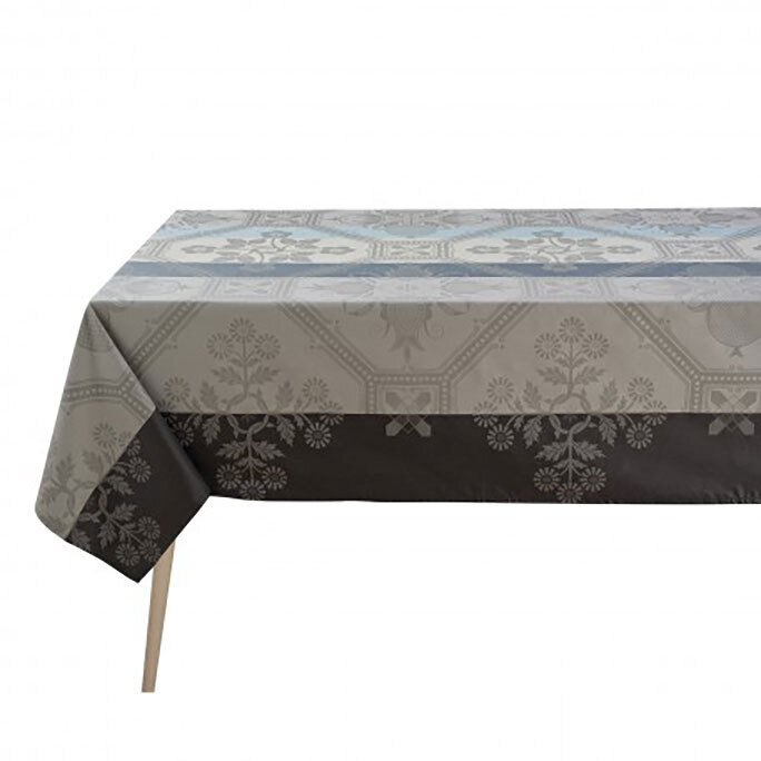 Le Jacquard Francais Tablecloth Hacienda Blue 100% Coated Cotton 27038, MPN: 27038, 3660269270384