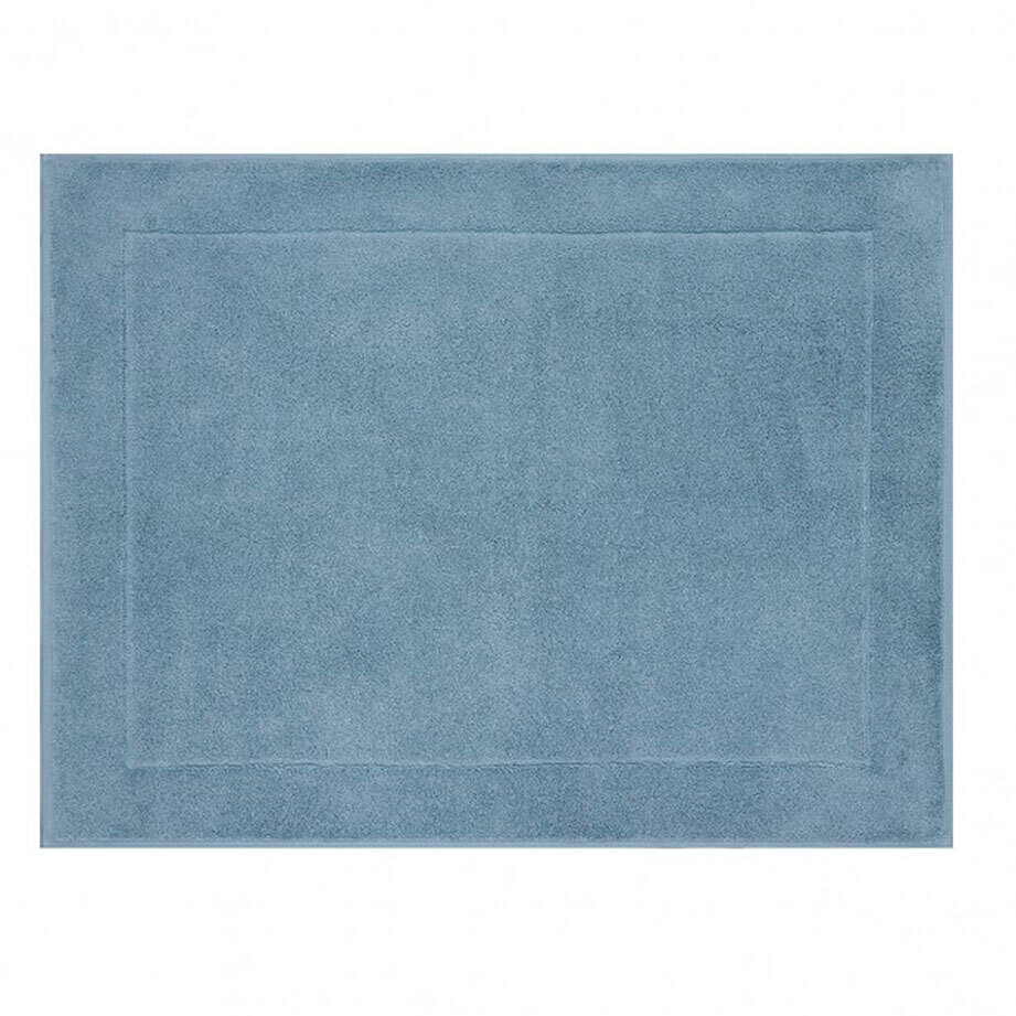 Le Jacquard Francais Bath Mat Caresse Blue Ice 100% Cotton 26894