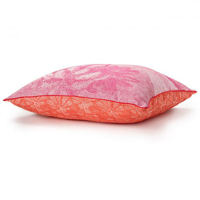 Le Jacquard Francais Cushion Cover Croisiere Nil Pink 100% Linen 26918