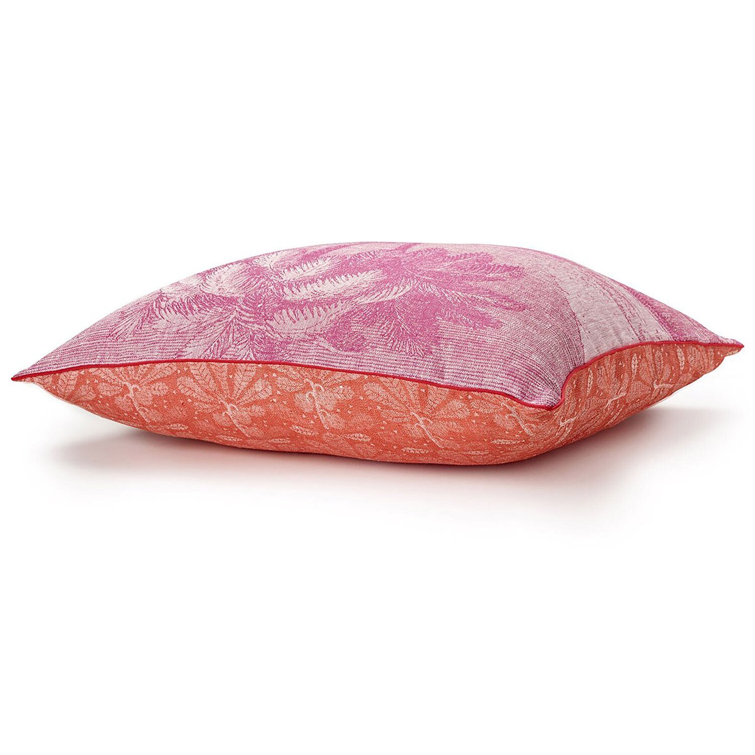 Le Jacquard Francais Cushion Cover Croisiere Nil Pink 100% Linen 26921