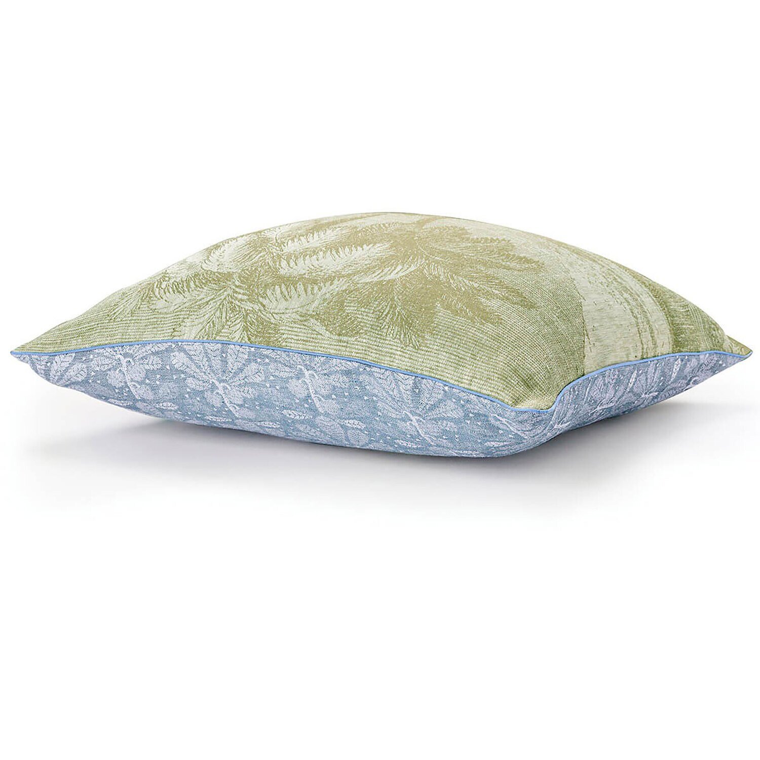 Le Jacquard Francais Cushion Cover Croisiere Nil Green 100% Linen 26916