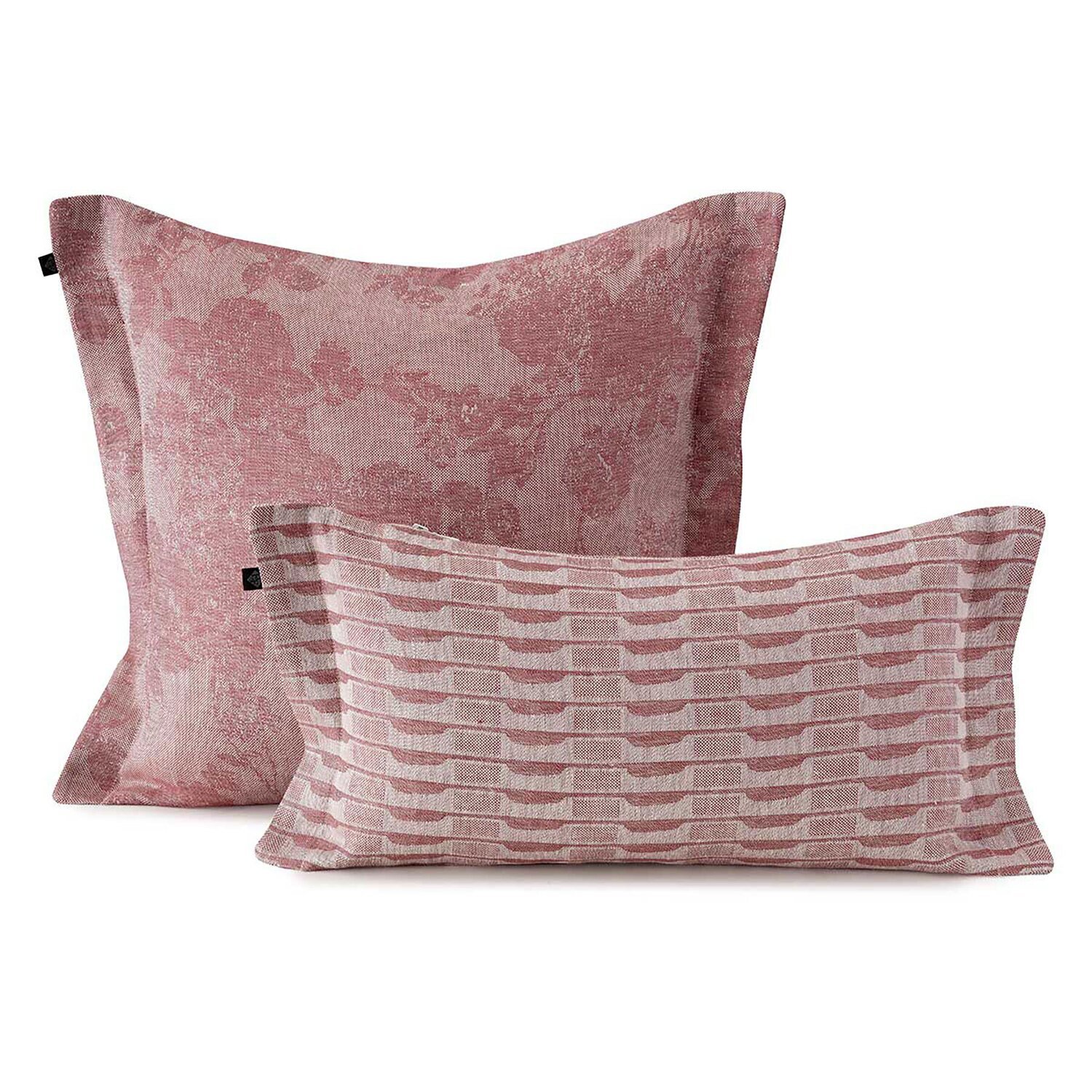 Le Jacquard Francais Cushion Cover Casual Pink 100% Linen 27189