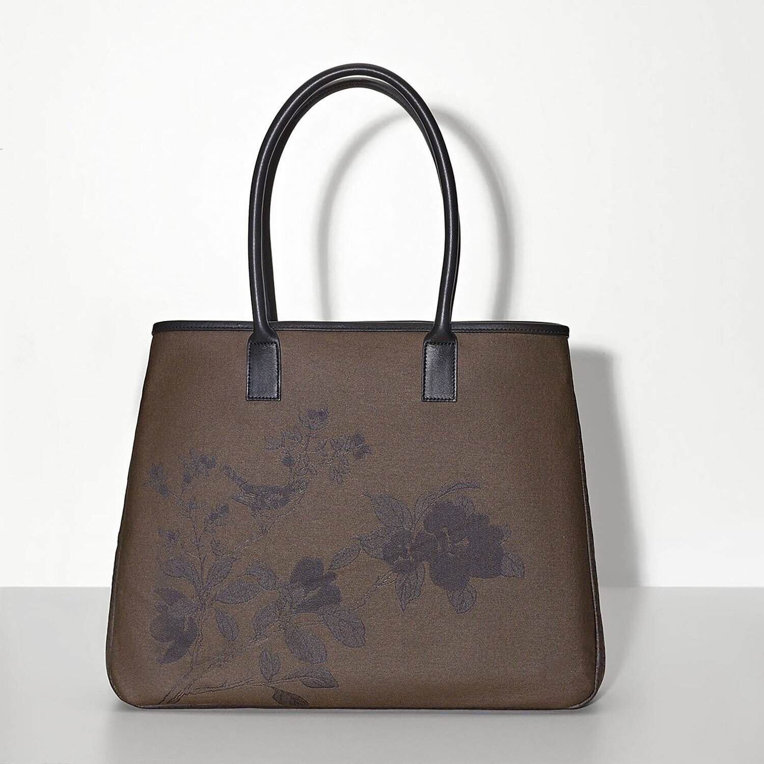 Le Jacquard Francais Bag Perchoir Marron 100% Coated Coton 20% Pu Leather 27251