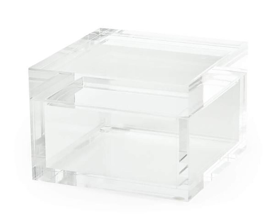 Tizo Acrylic Large Clear Square Box HA222CLBX