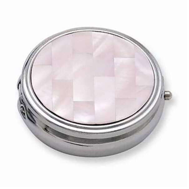 Tizo Pill Box Pink Mother Of Pearl MOP515PNK