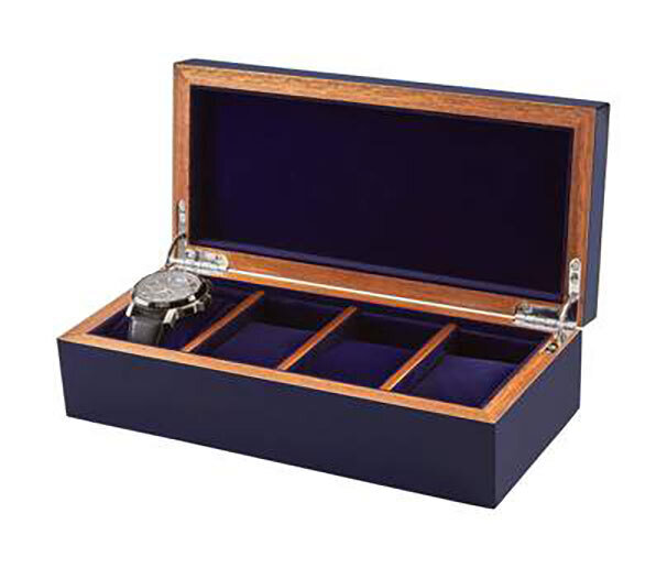 Tizo Gentlemen 4 Watch Box Blue NC227BLBX, MPN: NC227BLBX,