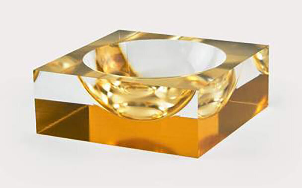 Tizo Acrylic Lucite Bowl Gold HA188GDBW