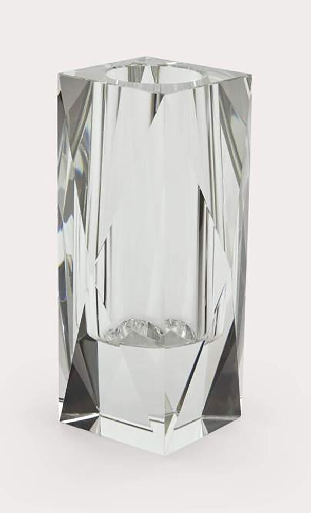 Tizo Diamond Crystal Glass Vase Tall PH264VAS