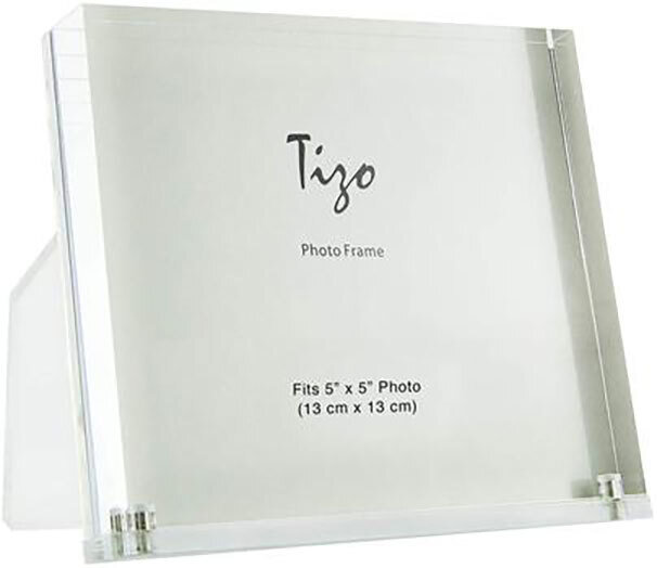 Tizo Acrylic Lucite Photo Picture Frame Clear Back 5x5 Inch HA158CL55, MPN: HA158CL55,