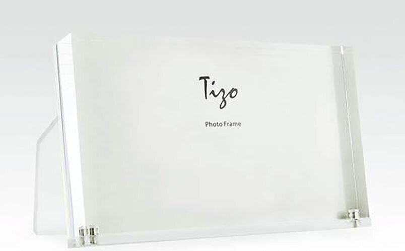 Tizo Acrylic Lucite Easel Back Picture Photo Frame Clear Back Horizontal 5 x 7 Inch HA158CL75