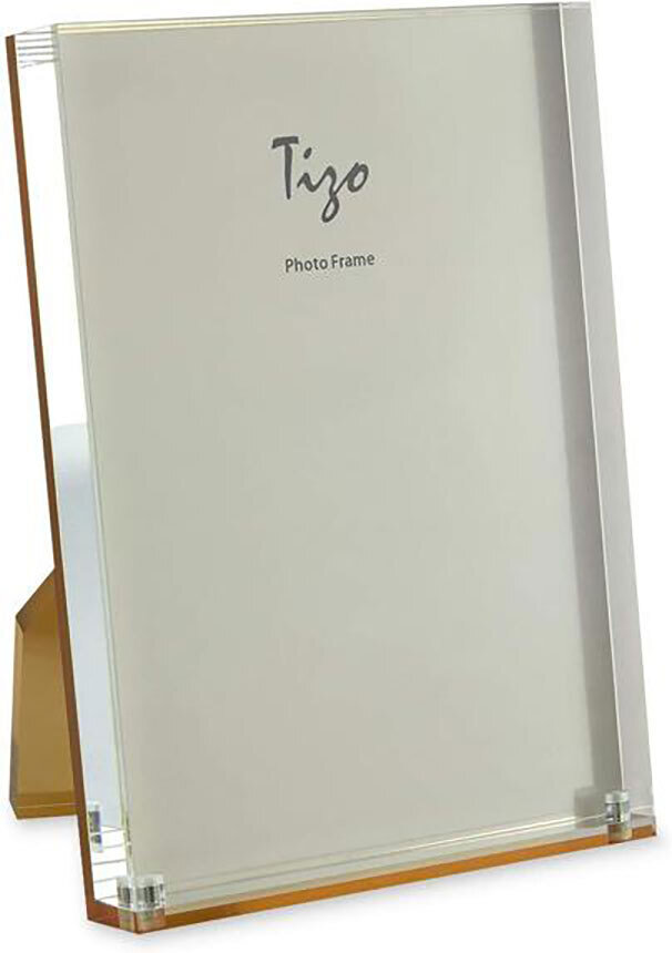 Tizo Acrylic Lucite Picture Photo Frame Gold Back 8 x 10 Inch HA158GD80, MPN: HA158GD80,