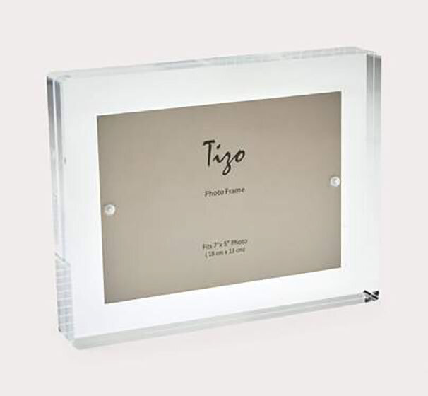 Tizo Acrylic Lucite Photo Picture Frame Clear Block 4 x 6 Inch HA133CL46
