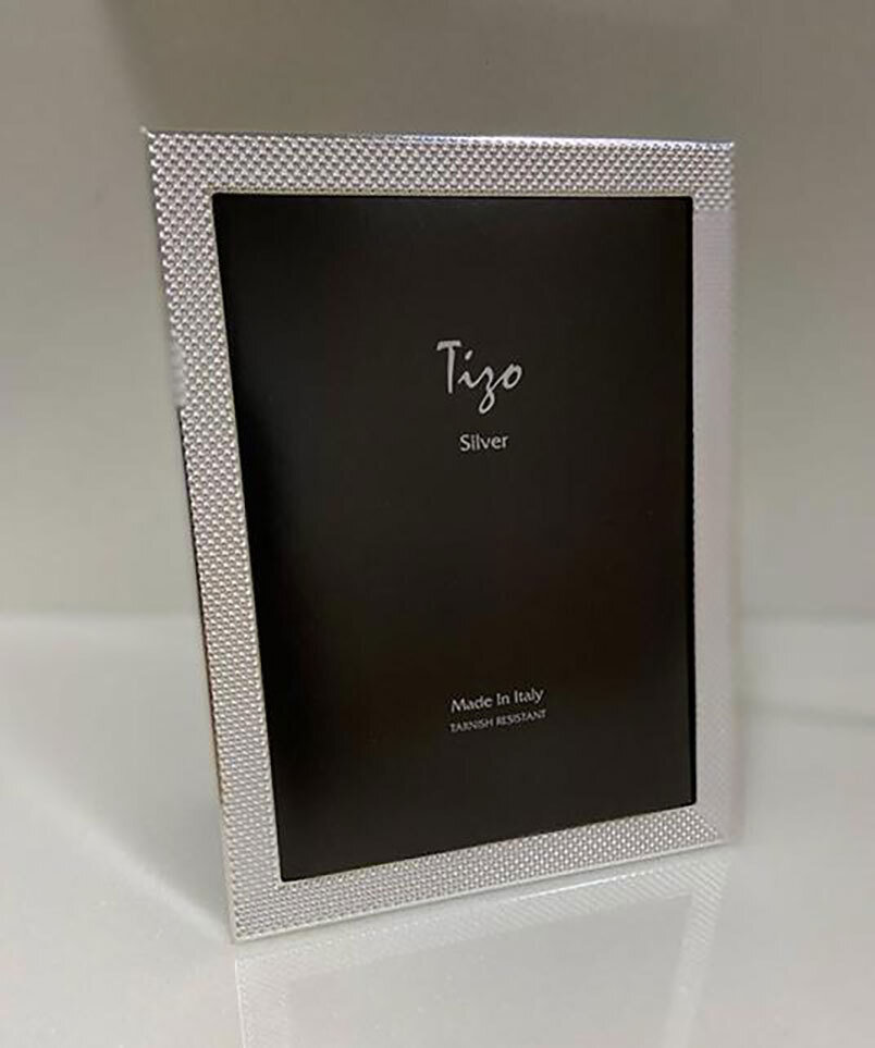 Tizo Silver-plated Mesh Photo Picture Frame 4 x 6 Inch 1306-46