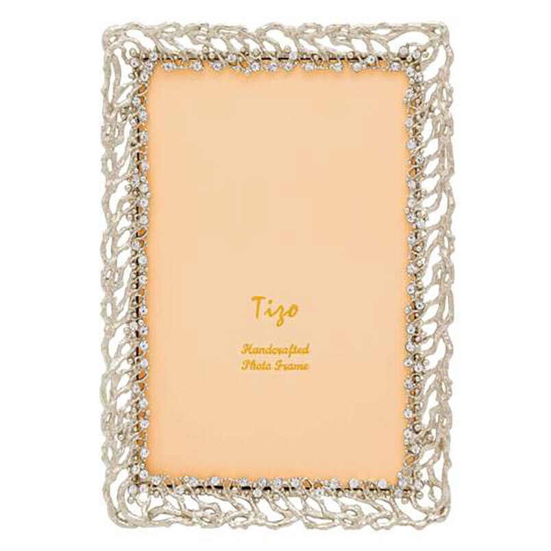 Tizo Roots of Life Jewel-tone Photo Picture Frame Silver 5 x 7 Inch RS1712SL57